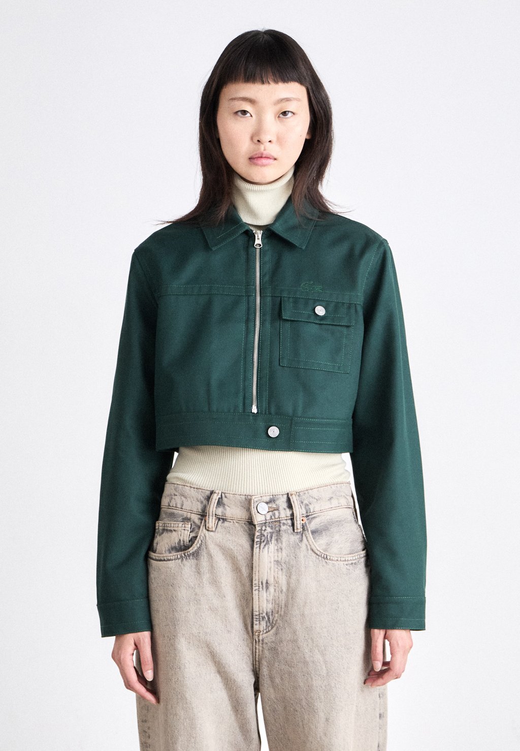 

Джинсовая куртка Lacoste, темно-зеленый