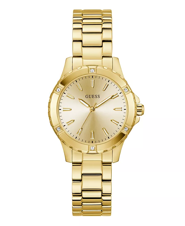 

Женские аналоговые часы золотистого цвета, 35 мм Guess, gold-tone