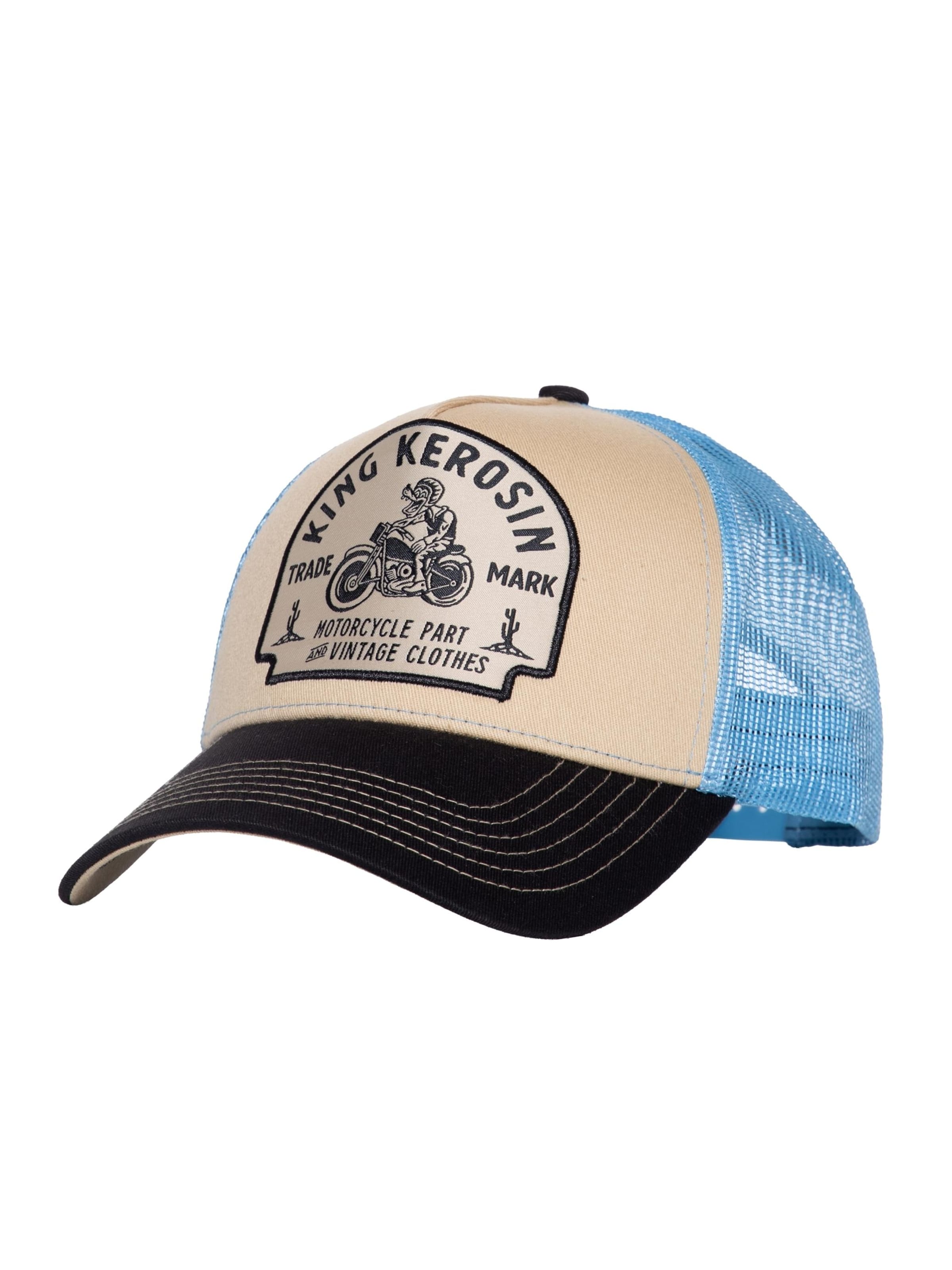 

King Kerosin Кепка 'Motorcycle Part and Vintage Clothes' в бежевом цвете