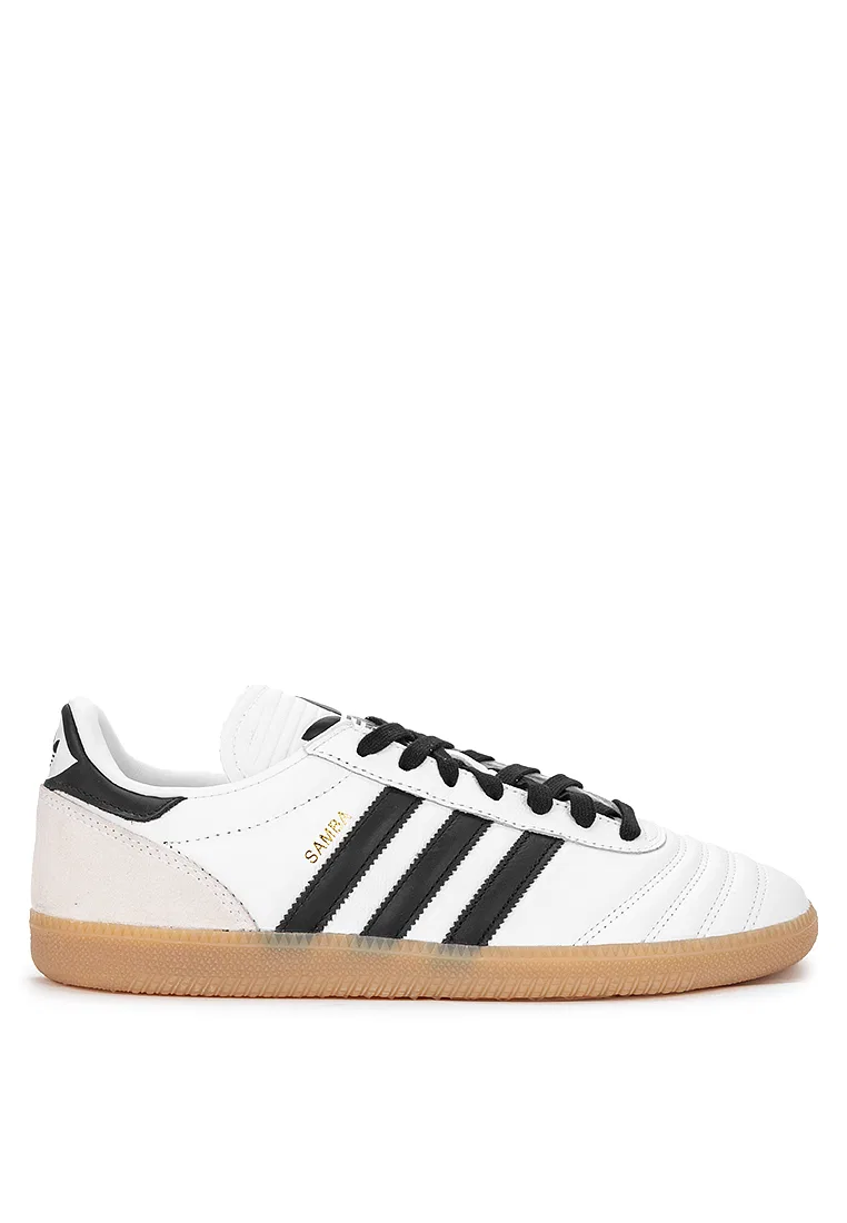Кроссовки мужские, Samba JP, Adidas, белый/черный