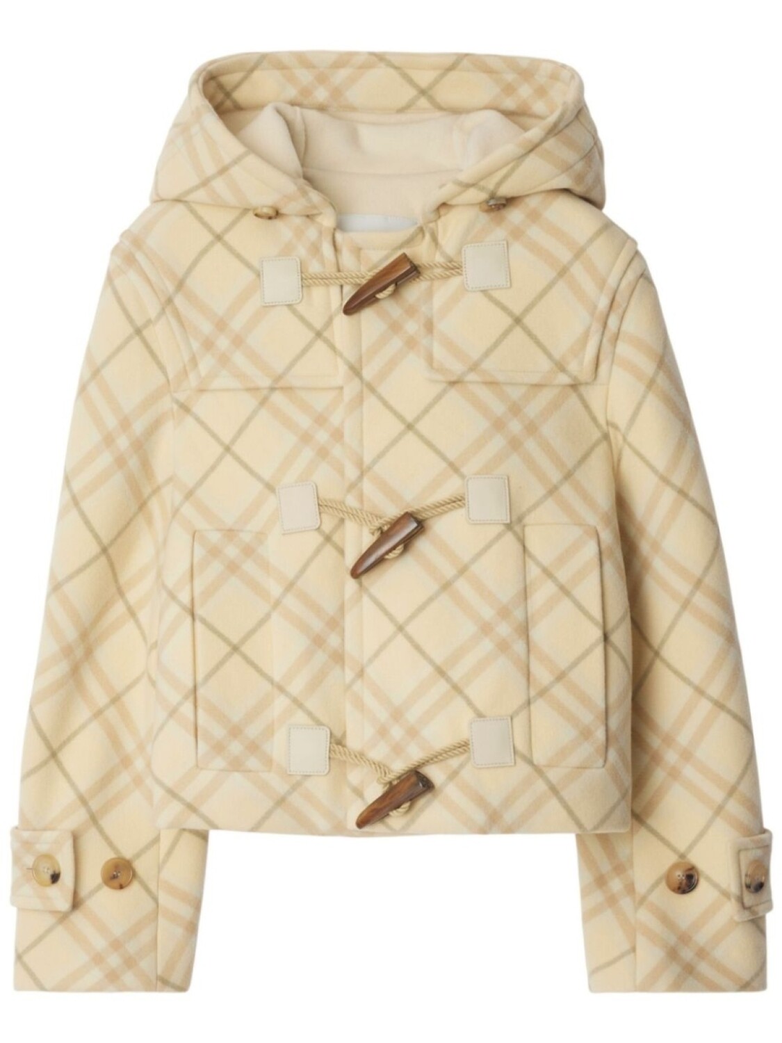 

Клетчатая куртка Burberry, нейтральный цвет