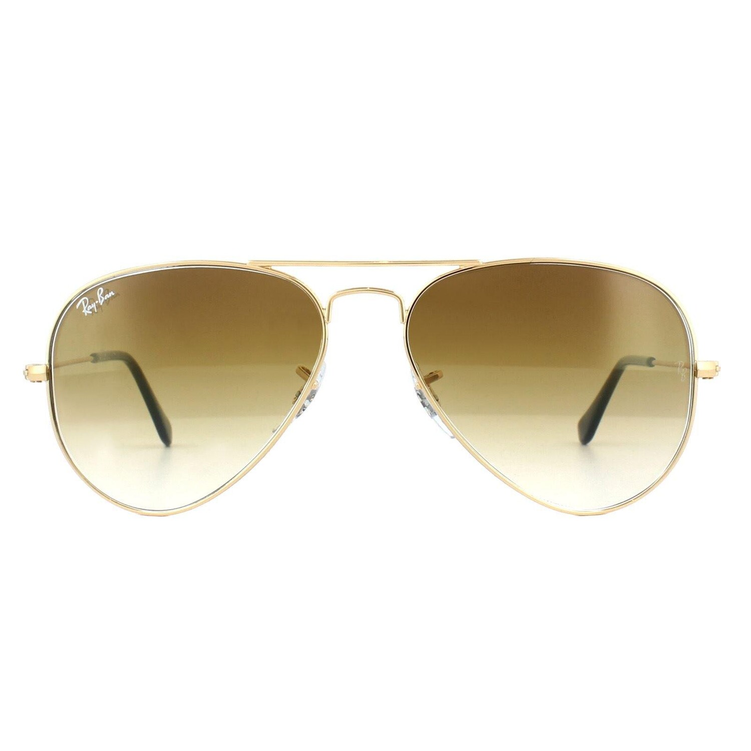 

Золотисто-коричневые солнцезащитные очки-авиаторы с градиентом Ray-Ban, золото