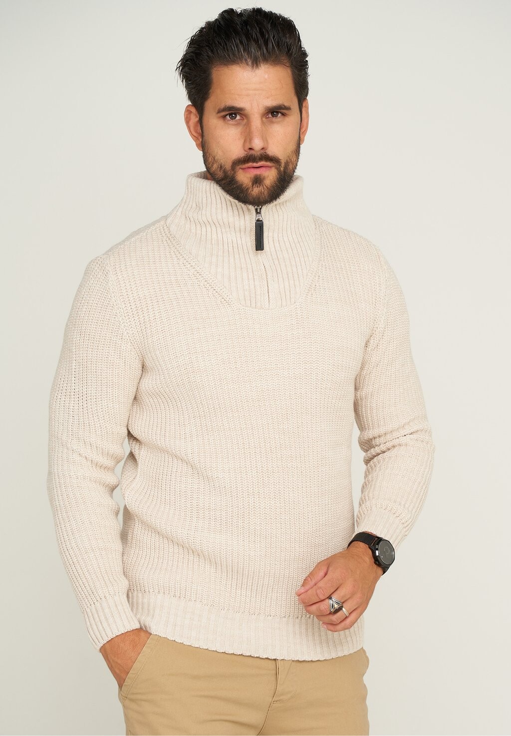 

Свитер вязаный CRHAMAR CARISMA, цвет beige