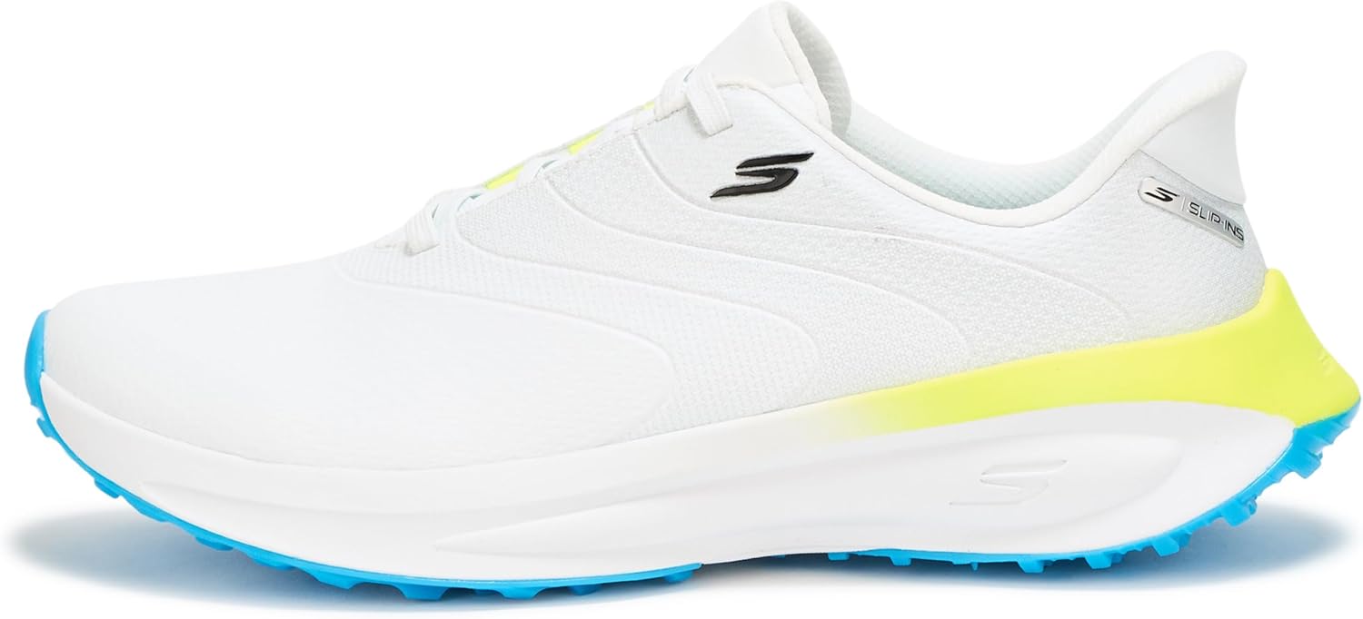 Мужские кроссовки Skechers Flow Si, белый/синий/желтый — фото 2