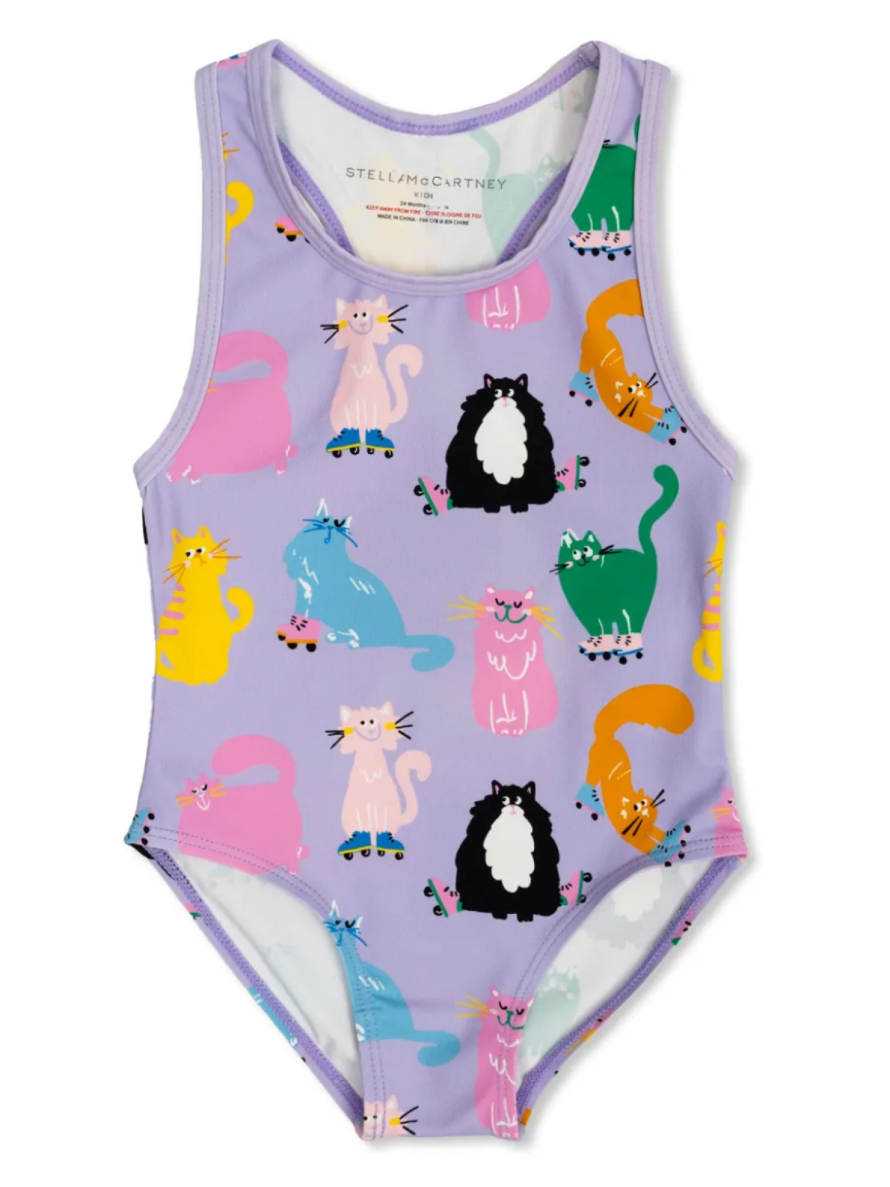 

Детский купальник Stella McCartney с принтом «кошка» Stella McCartney Kids, фиолетовый