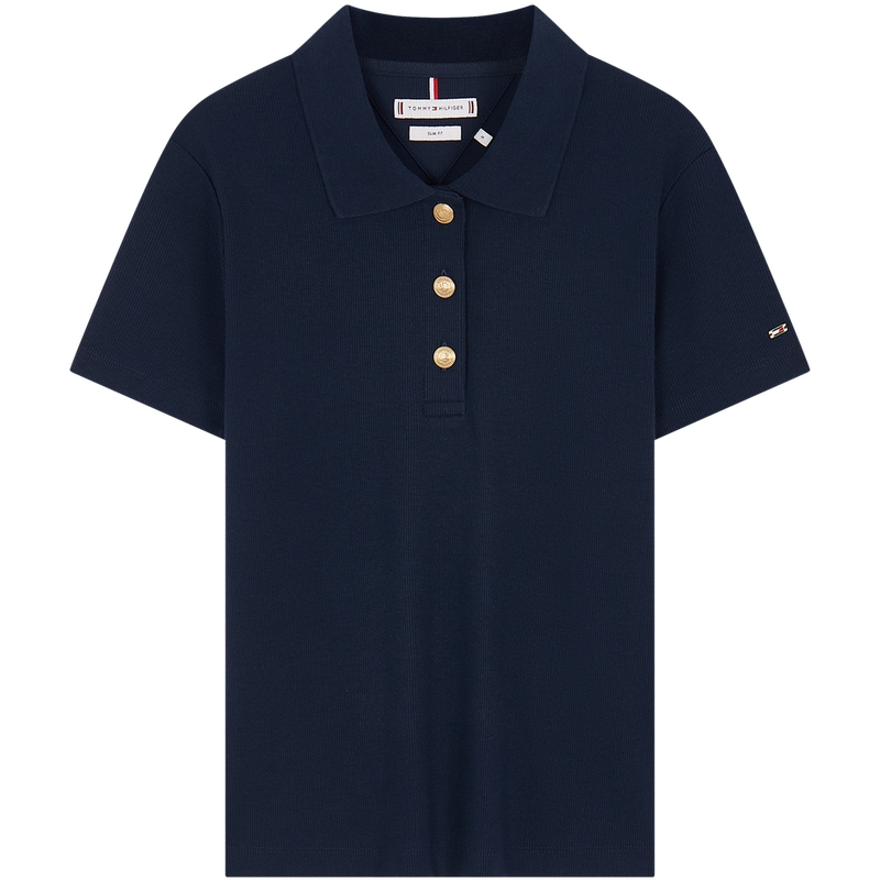 

Облегающая поло Tommy Hilfiger, синий