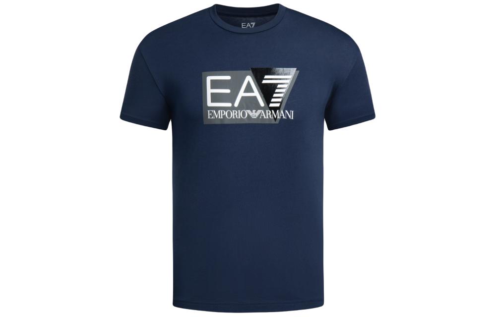 

EMPORIO ARMANI Футболка EA7 SS24 мужская темно-синяя, Синий, EMPORIO ARMANI Футболка EA7 SS24 мужская темно-синяя
