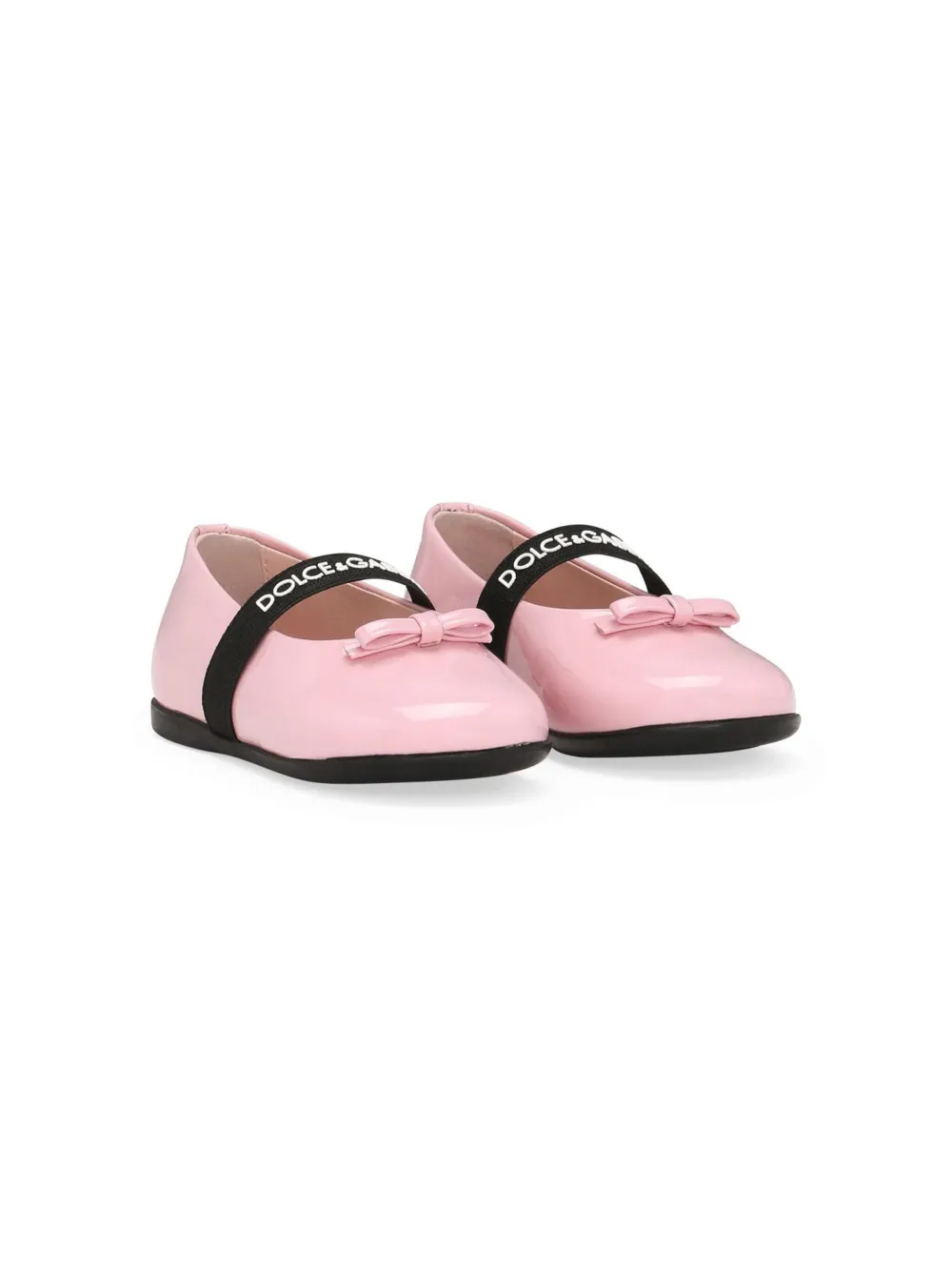 

Балетки с логотипом Dolce & Gabbana Kids, розовый