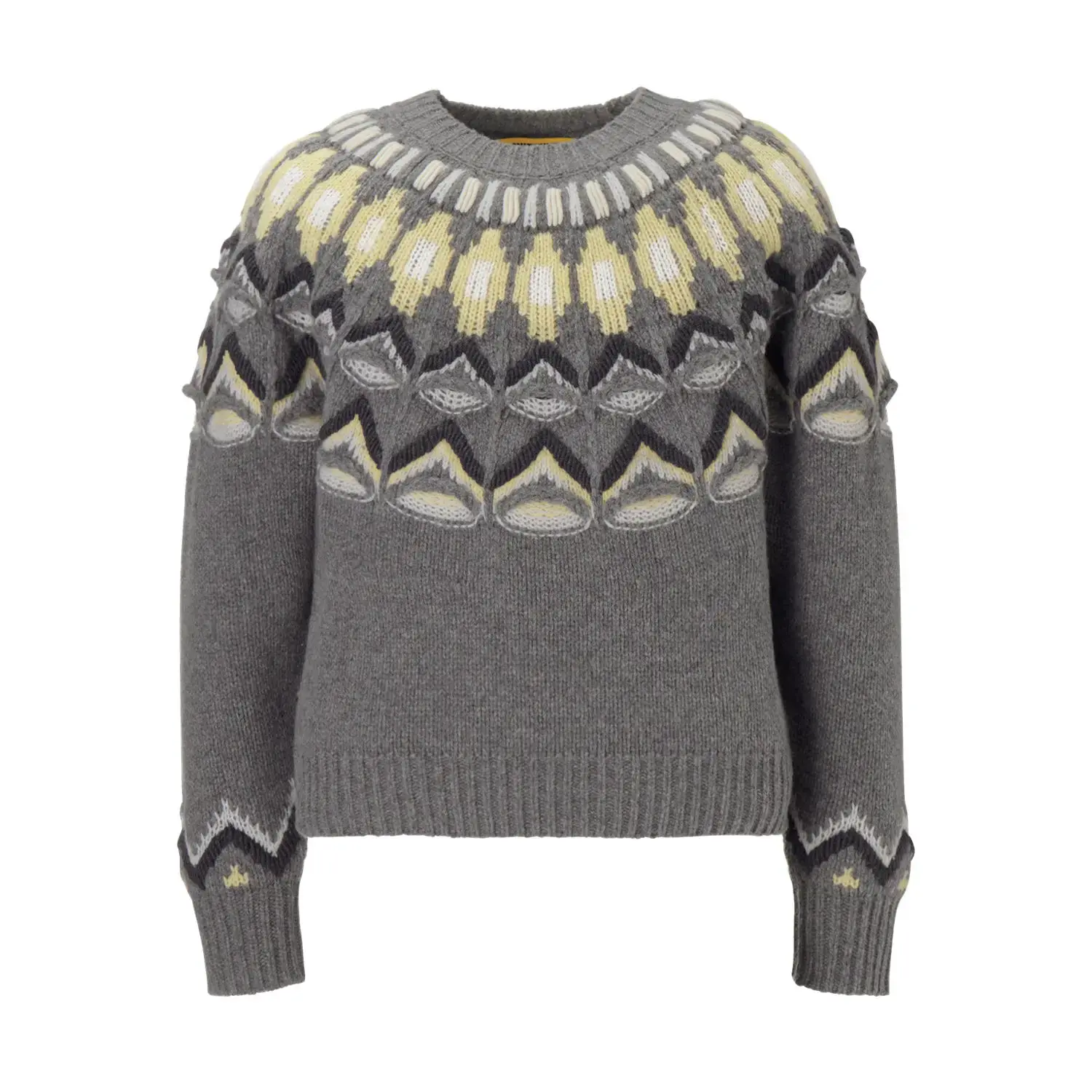 

Onitsuka Tiger Свитер унисекс, серый, с круглым вырезом, средней жесткости