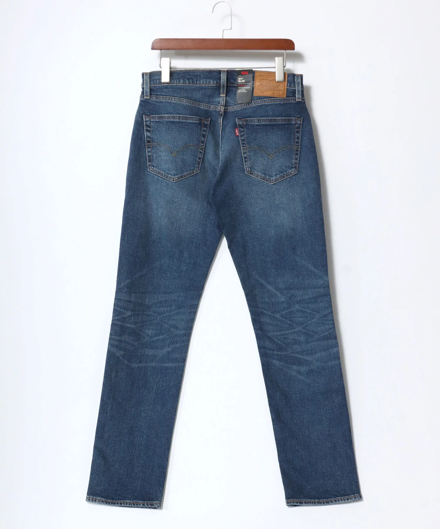Джинсы Levi's 511 SLIM/Slim Fit/Vintage Wash Slim Straight Stretch Denim Pants — фото 3