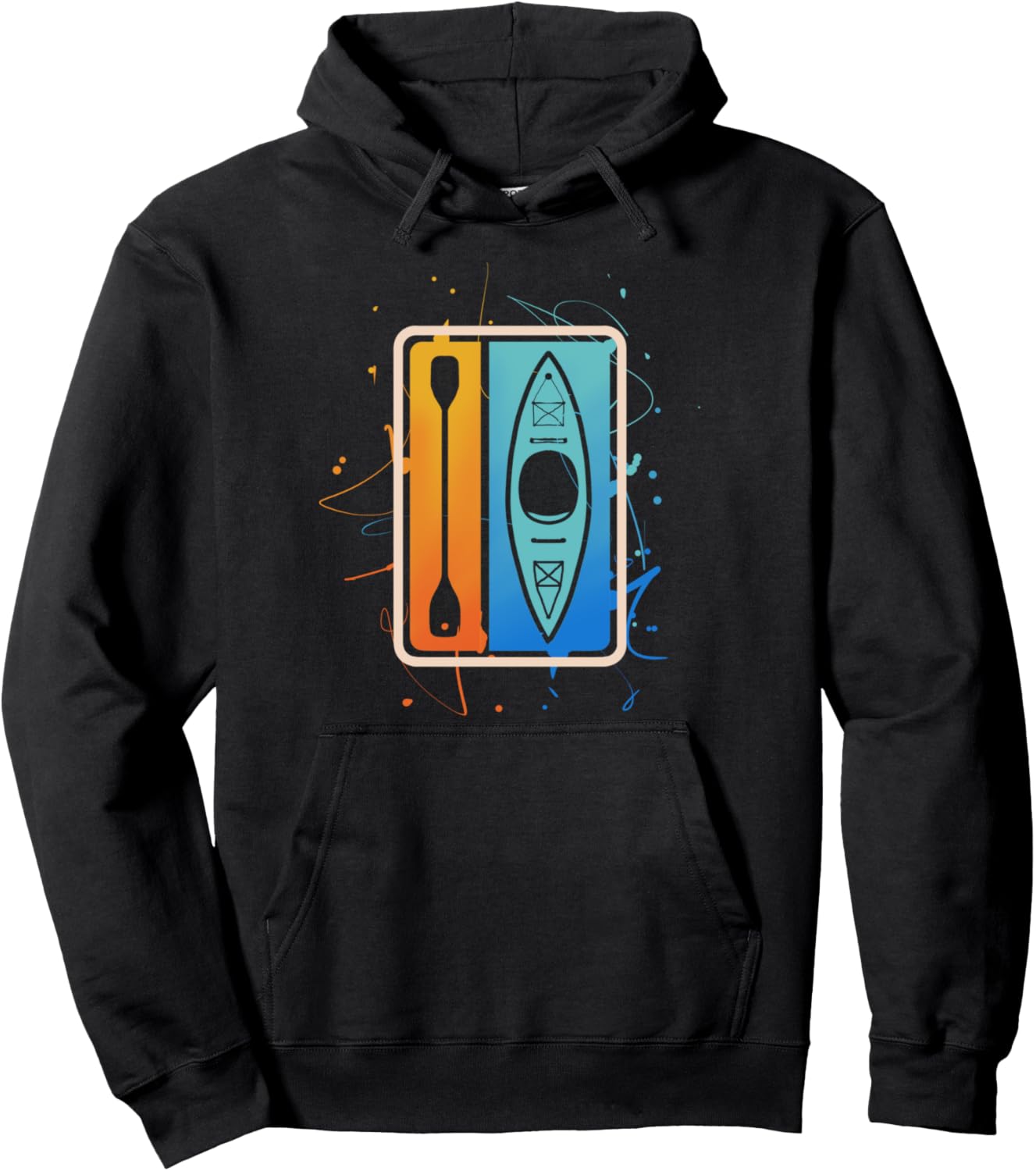 

Каяк Каяк Каяк Толстовка Kayaking Kayak Gifts, черный