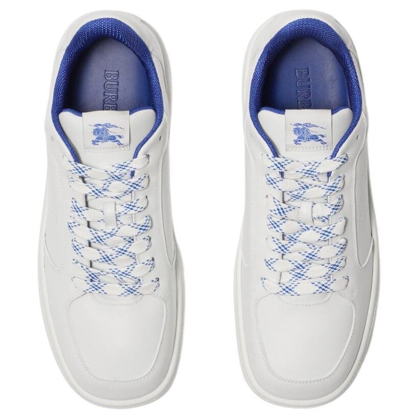 Кроссовки Burberry Skateboarding Shoes Men Low-top White, Blue, белый — фото 4