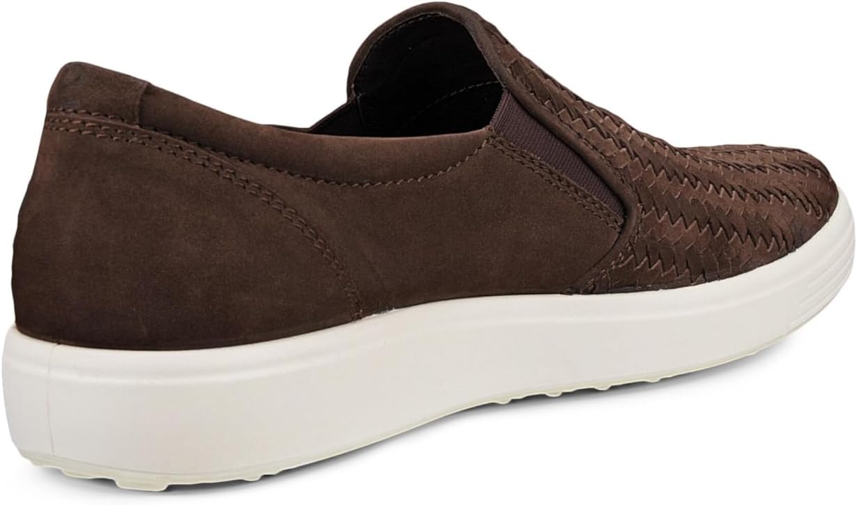Мужские лоферы ECCO Soft 7 Woven Slip on 2.0, Mocha Nubuck — фото 2