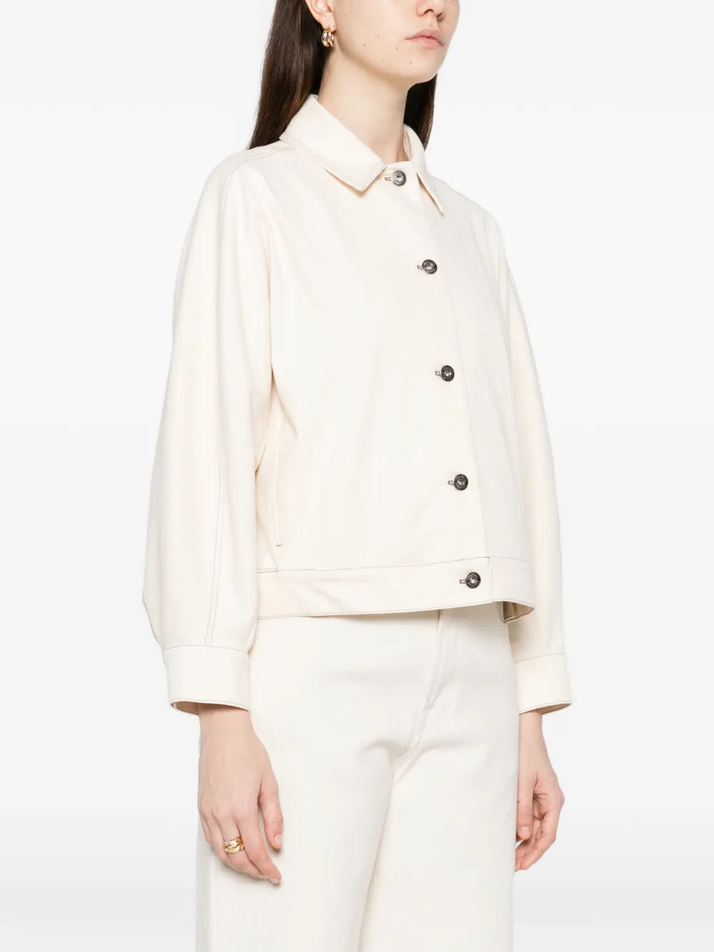 Джинсовая куртка Nettare Max Mara, нейтральный — фото 3