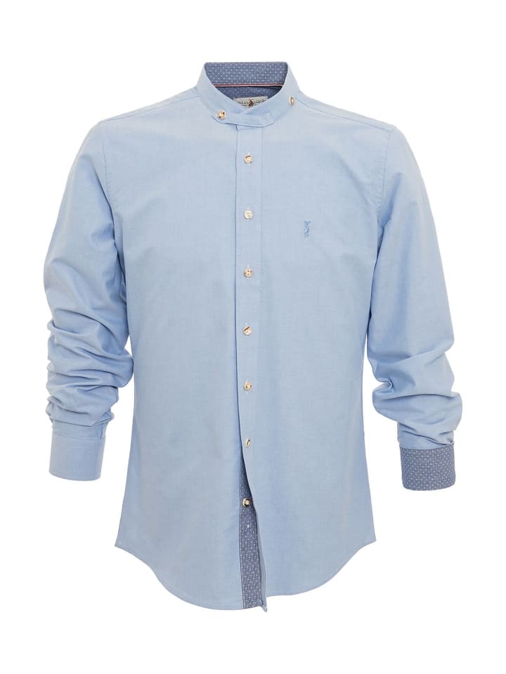 

Almsach Рубашка с воротником-стойкой LF935SK синего цвета