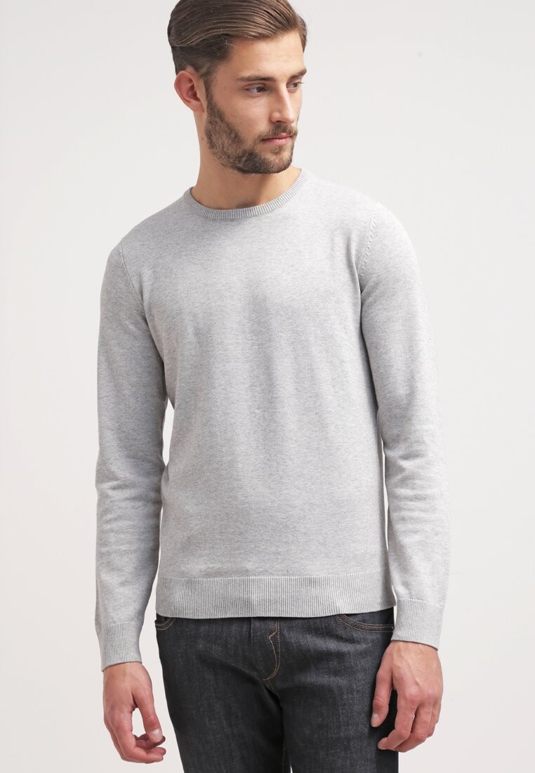 

Свитер BASIC CREWNECK Pier One, светло-серый