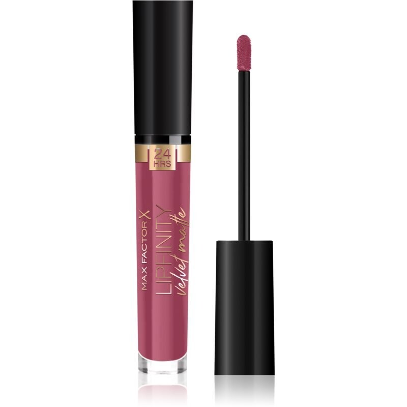 Max Factor, Lipfinity Velvet Matte, матовая жидкая губная помада, оттенок 005 Matte Merlot, 3,5 мл