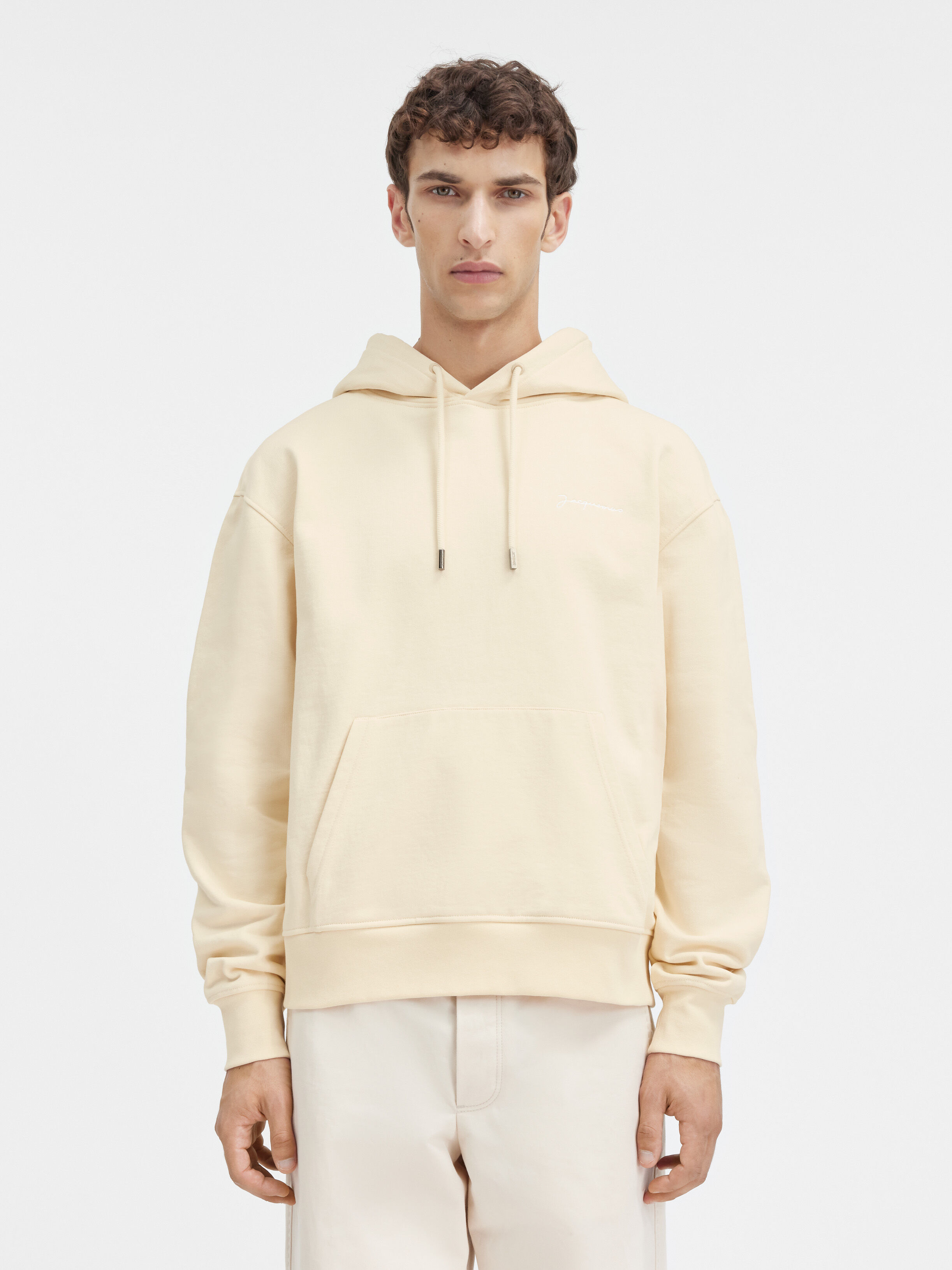 

Толстовка с вышитым логотипом JACQUEMUS The embroidered sweatshirt, бежевый