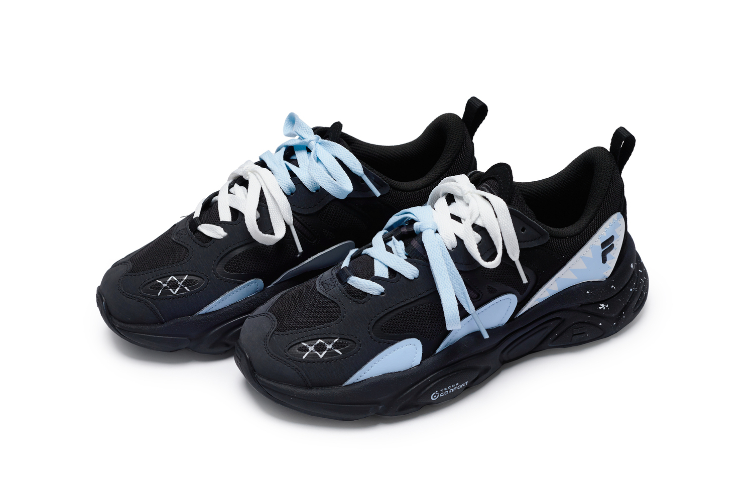 FILA Mars 2.0 811 Made, Tide, эксклюзивная коробка для обуви Низкие повседневные кроссовки Мужские Черный Синий Белый — фото 4