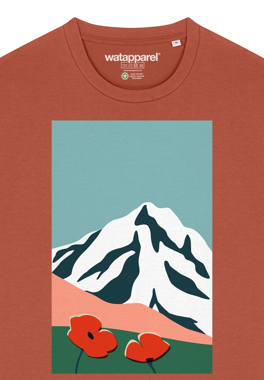 

Футболка с принтом COUNTRYSIDE 04 watapparel, коричневый