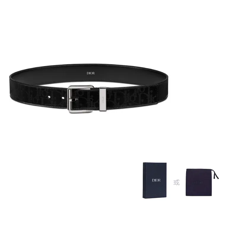 

DIOR Кожаный ремень мужской, Black