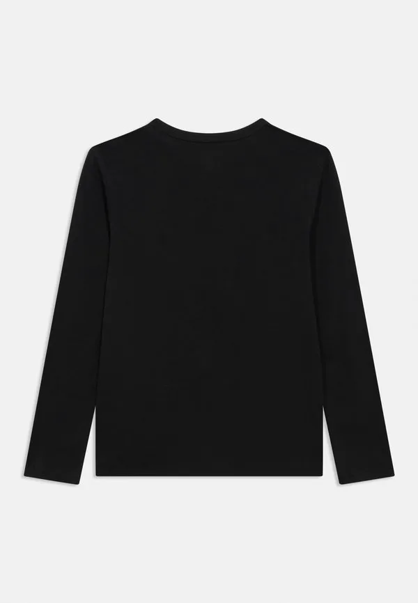 Детская футболка с длинными рукавами и графическим принтом Gap, True Black — фото 2