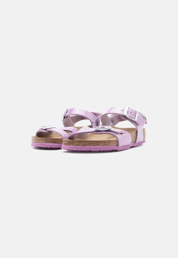 Узкие сандалии rio с космическим блеском Birkenstock, Lavender — фото 2