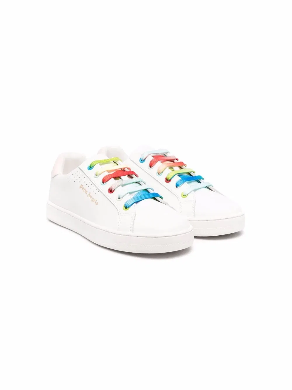 Низкие кроссовки с логотипом Palm Angels Kids, белый