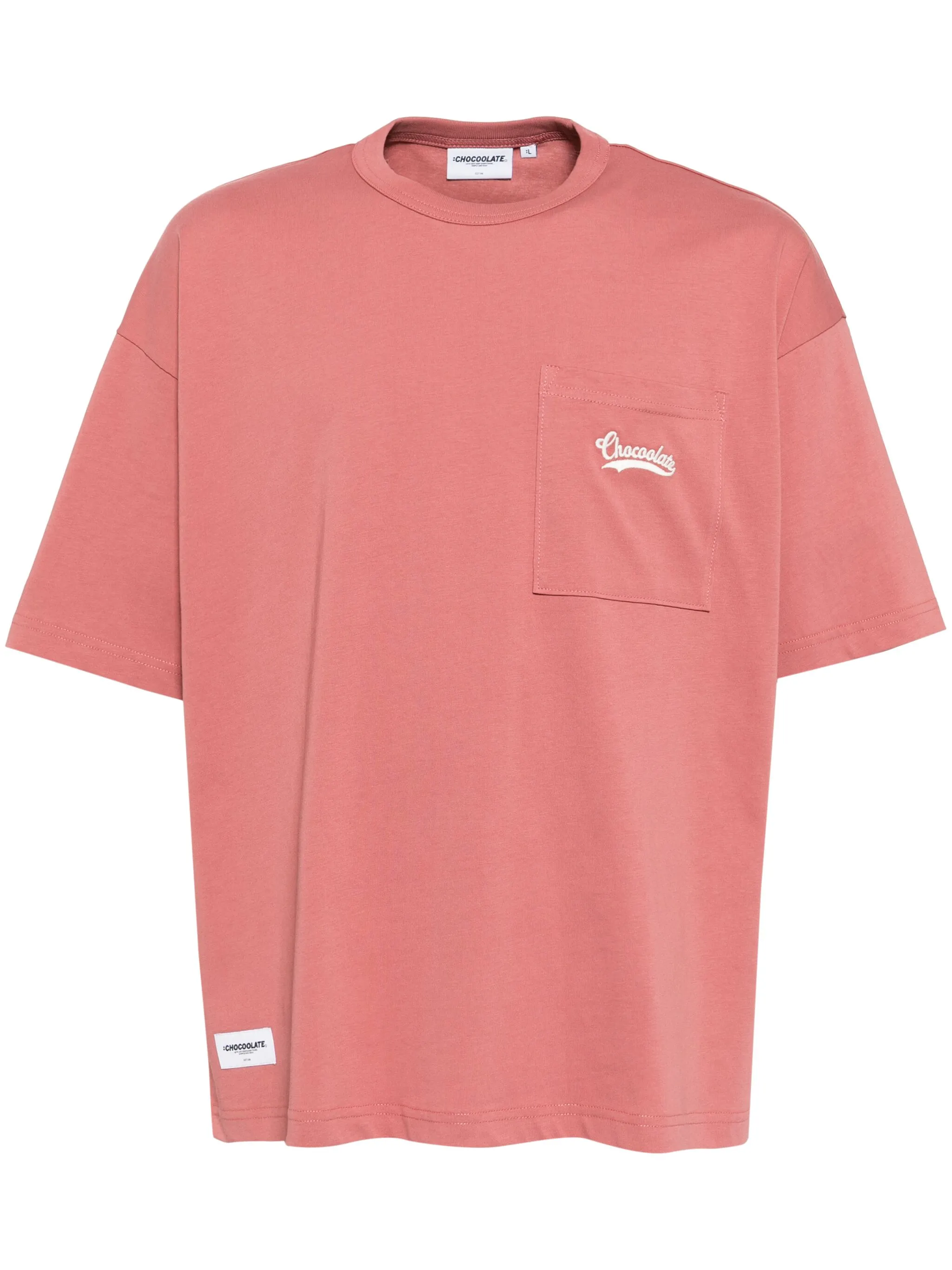 

Футболка с вышитым логотипом Chocoolate, розовый