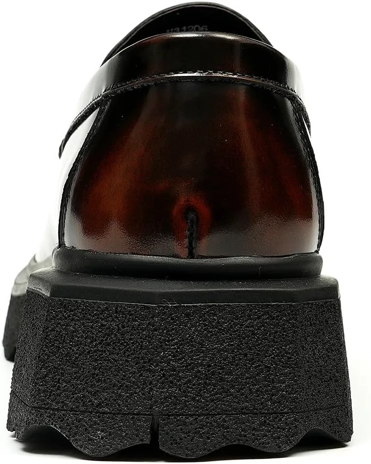 

Мужские лоферы Santimon, слипоны, формальные, из лакированной кожи, пенни-лоферы, модные, для выпускного, свадьбы, делового повседневного ношения, с толстой подошвой, для ходьбы