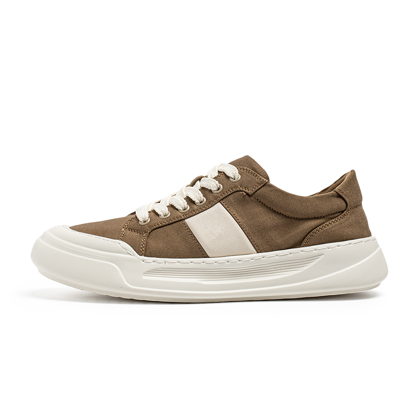 

Qiandongmeili Амортизирующие износостойкие низкие кеды мужские - хаки, цвет Khaki