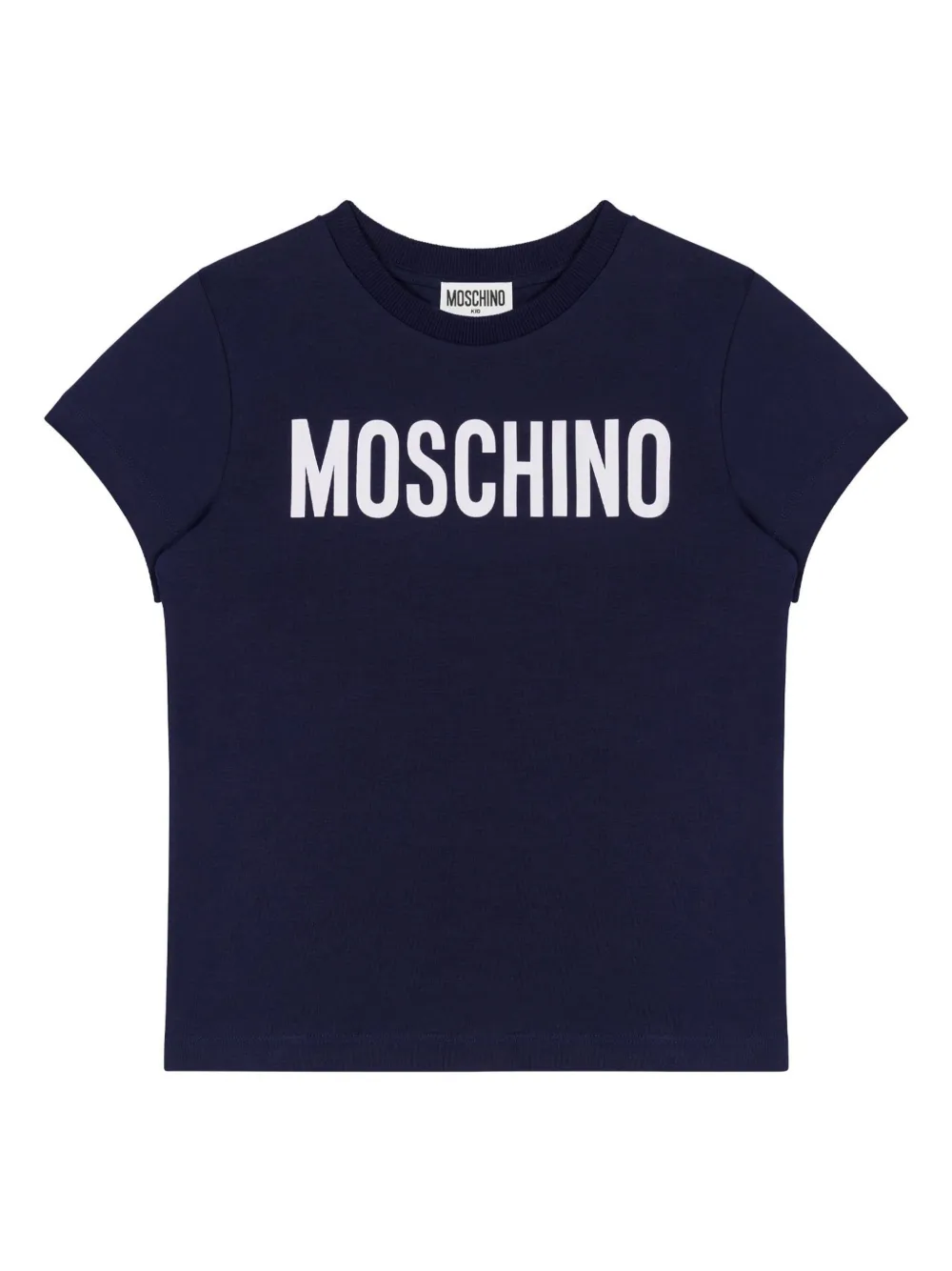 

Футболка с логотипом Moschino Kids, синий