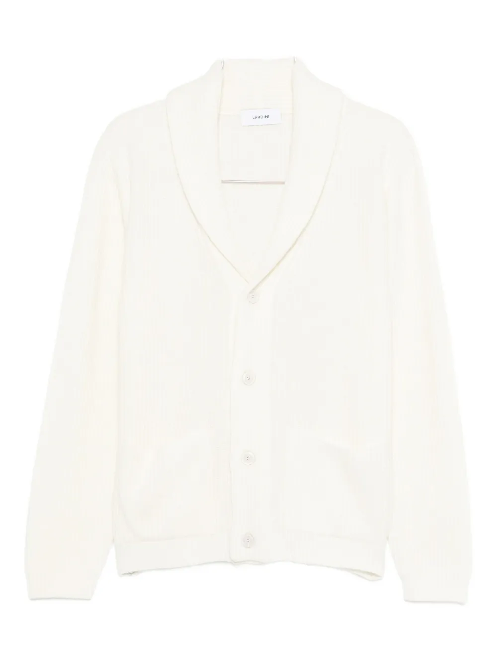 

Кардиган на пуговицах с шалевым воротником Lardini, нейтральный