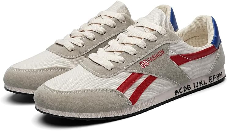 

Модные кроссовки в британском стиле ретро на канве, повседневная спортивная обувь с замшевой отделкой, разноцветные полоски, шнуровка, низкие кроссовки для ходьбы Generic