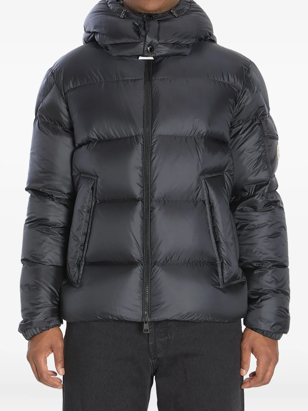 

Куртка-пуховик со съемным капюшоном MONCLER, черный
