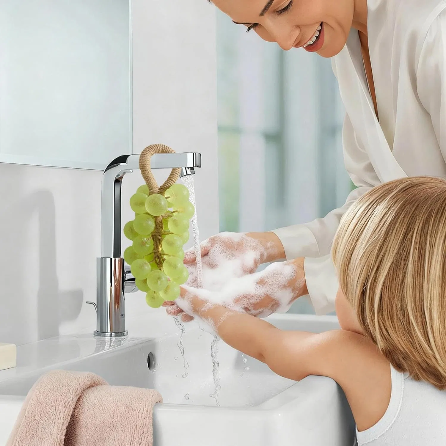 Натуральное мыло ручной работы с ароматом винограда Yuxtth, Green B — фото 3