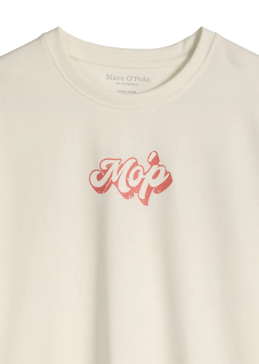 Футболка из органического хлопка Marc O'Polo, белый хлопок — фото 3