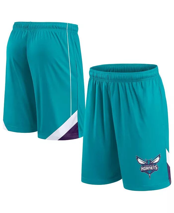 

Мужские шорты Charlotte Hornets Slice цвета «бирюза» Fanatics