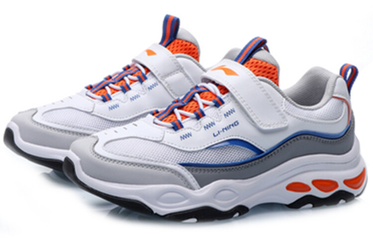 Кроссовки LINING YOUNG Sports Life Collection Kids Lifestyle Shoes GS Low-top White/blue/orange — фото 3