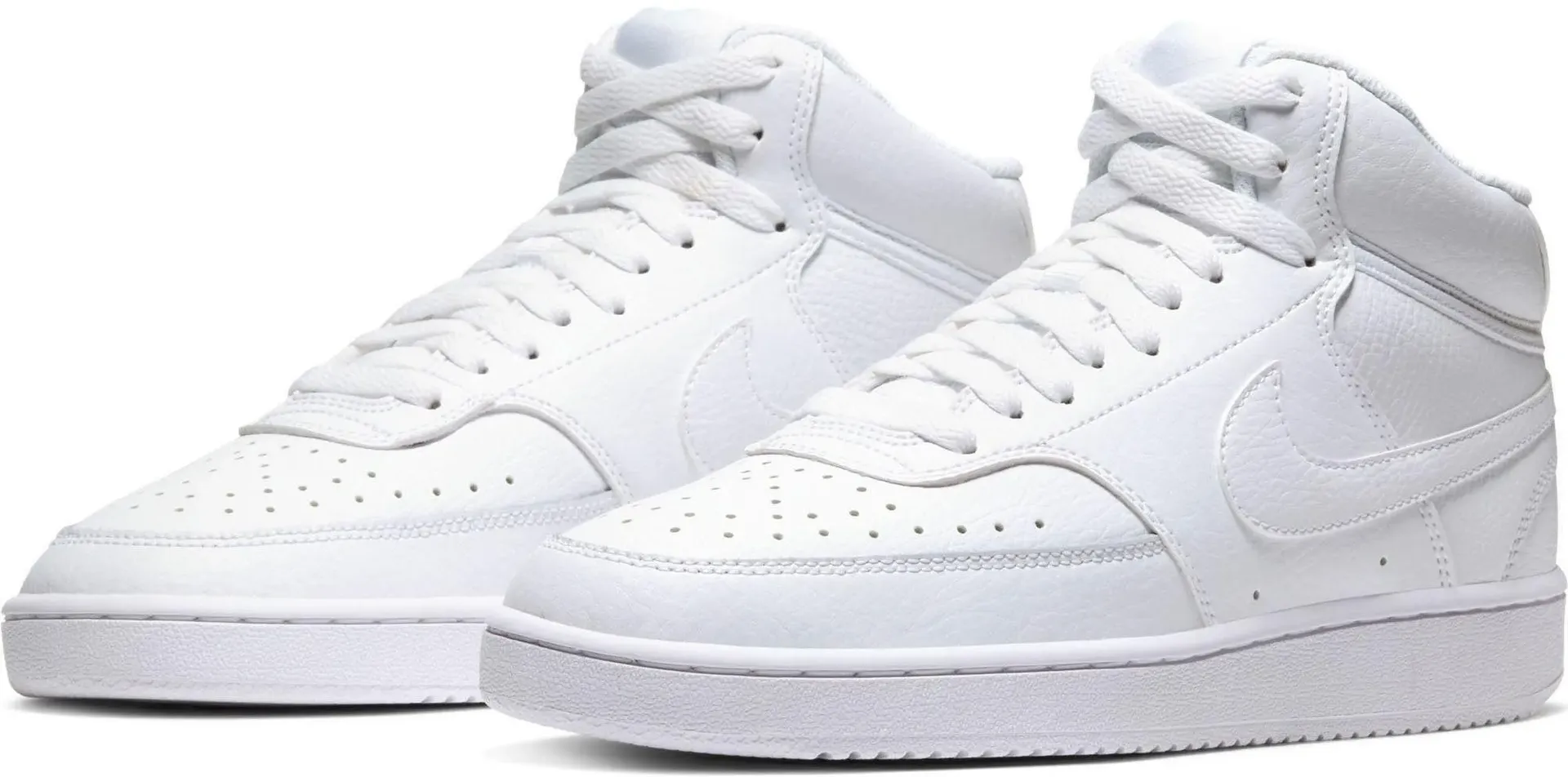Кроссовки Nike Sportswear "Wmns Court Vision Mid", дизайн по стопам Air Force 1, белый — фото 2