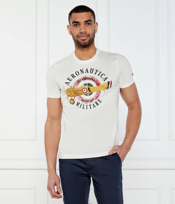 

Футболки Regular fit Aeronautica Militare, экрю