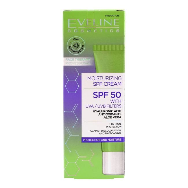 

Увлажняющий крем для лица spf 50 Eveline, 30 мл