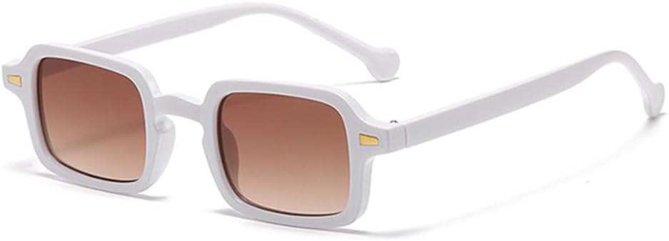 

Женские солнцезащитные очки маленького размера в винтажном стиле с заклепками, градиентные линзы, защита от УФ-излучения UV400; мужские солнцезащитные очки с леопардовым принтом, синие VFDHN, C8 White Brown