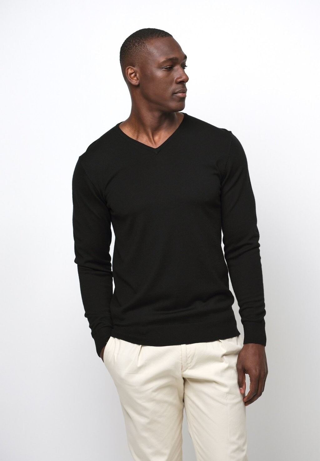 

Джемпер V-NECK PROFUOMO, черный