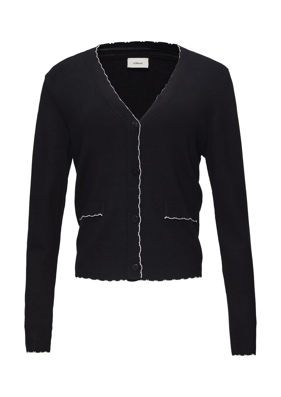 

Вязаный кардиган s.Oliver BLACK LABEL Knit Cardigan, черный