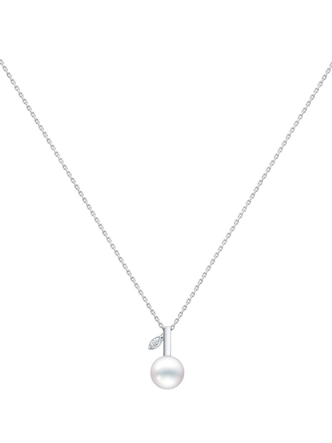 

Колье Kugel из белого золота с бриллиантами TASAKI, серебряный