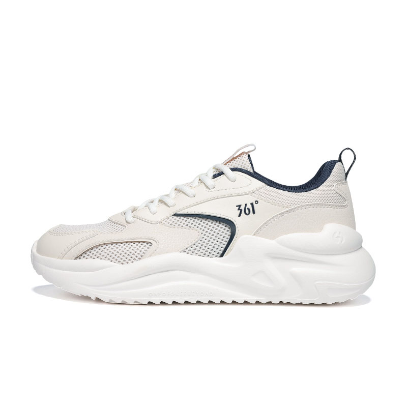 

361° Кроссовки Cushioning Breathable Lightweight Low-Top Casual Shoes Men's Feather White Lotus White