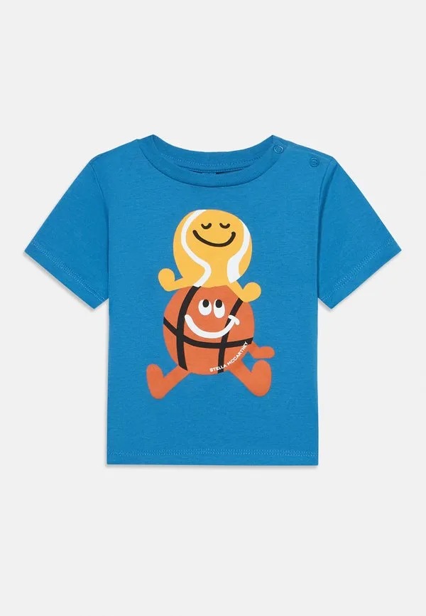 Футболка с детским принтом Stella Mccartney Kids, Blu