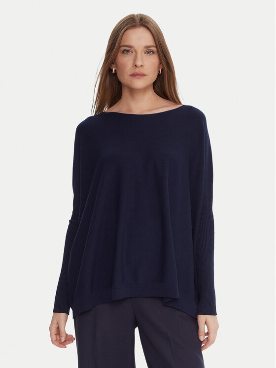 

Свитер relaxed fit 3M0802C Kontatto, синий