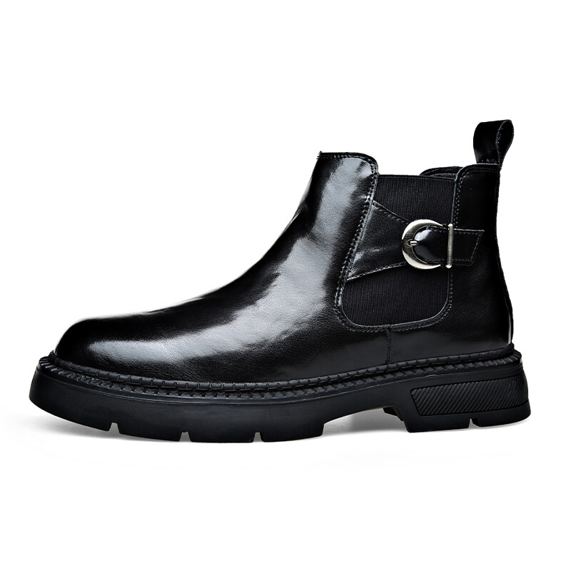 

Челси Ботинки Мужские Qie, цвет Black Fleece-Lined